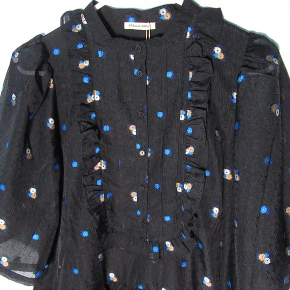 Stella Nova Minet Lou Bib Shift Dress Size Black Size 10 (40 EU) - Picture 10 of 15